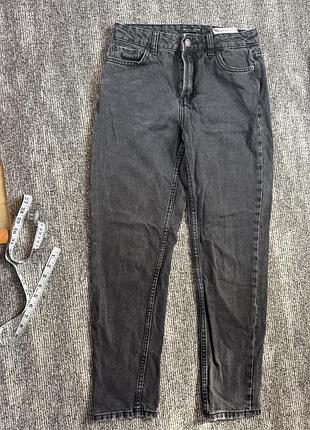 Джинси темно сірі bershka 34р