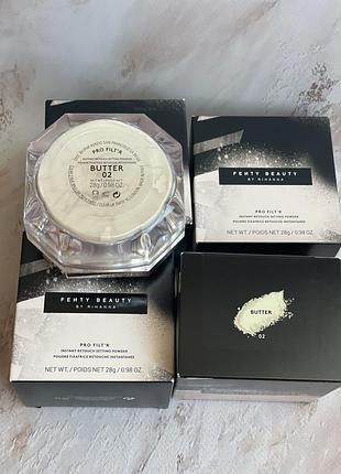 Пудра для лица с эффектом блюра fenty beauty pro filt'r instant retouch setting powder butter 28 g.