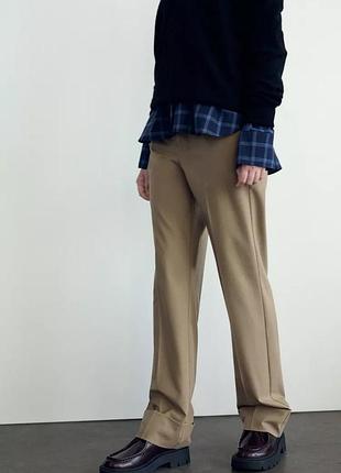 Брюки штани з підворотом штаны брюки класичні штани з закотом