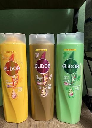 Elidor - шампунь -400 ml- 240 гр ; 500 ml - 260 , бальзам для волосся гр