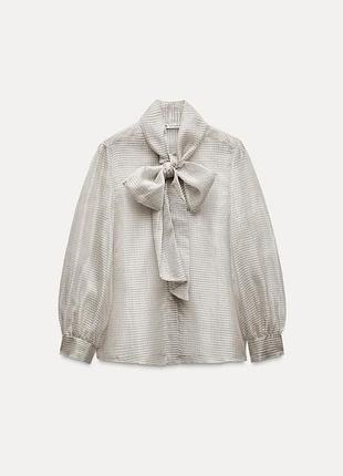 Шовкова блуза zara бохо