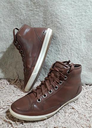 Кожаные кеды ecco, 40 размер