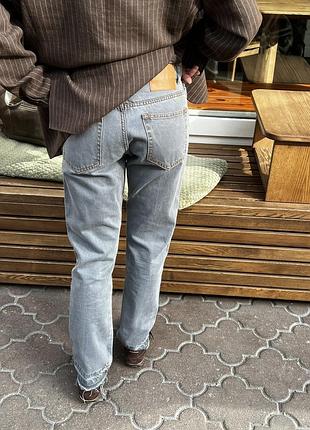 Джинси zara trf straight low-rise jeans
