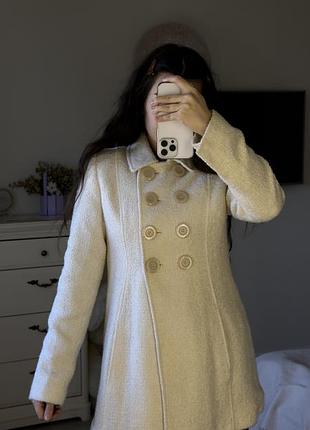Винтажное теплое пальто guess
