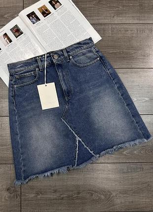 Новая джинсовая юбка p_jean denim skirt