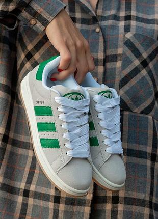 Кроссовки adidas campus grey\green