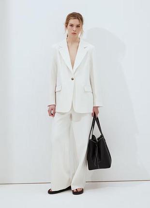 Жакет блейзер піджак h&m льон лляний