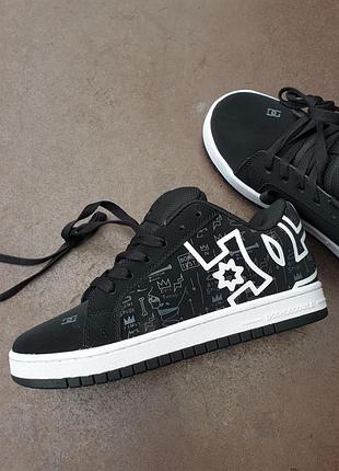 👟 кросівки  dc shoes court graffik black white       / наложка bs👟