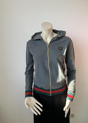 Кофта на замку gucci /спортивна кофта /худі gucci лого
