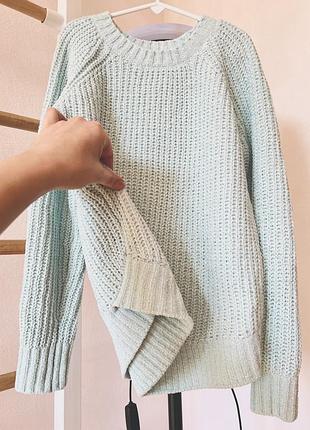 Pink republic светр мʼятного кольору ( як плюш мягенький)