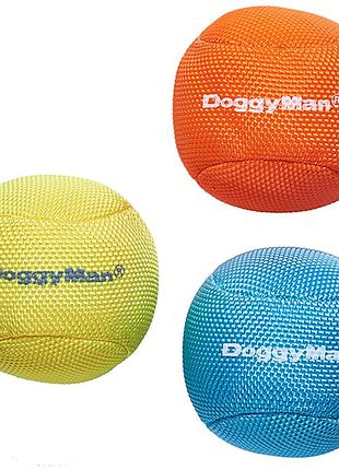 Doggyman soft ball s доггимен мягкий мяч с наполнителем желтый игрушка для собак