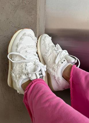 Кросівки new balance 574 x miu miu white