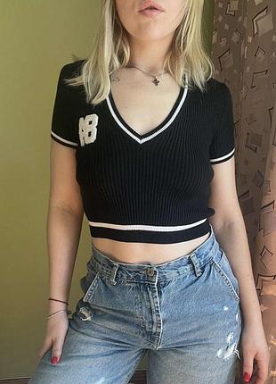 Американка 
укорочена  вязана с