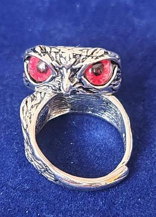 Кольцо в форме совы колечко кольцо сова бижутерия колечко