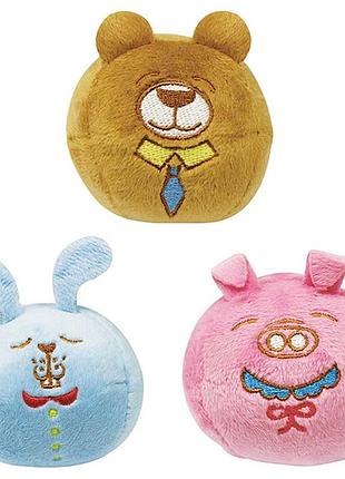 Doggyman ball animals доггимен мяч заяц поросенка медведь мягкая игрушка с пищалкой для собак