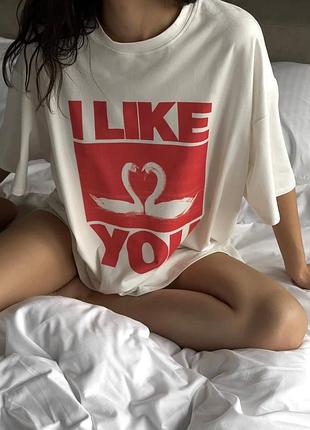 Футболка oversize🤍
