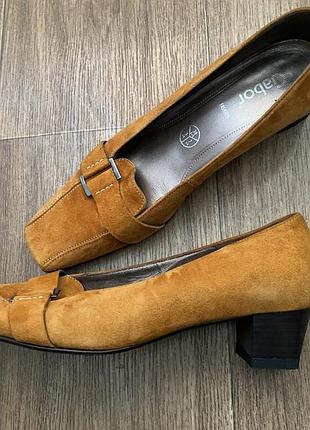 Замшевые туфли винтаж gabor