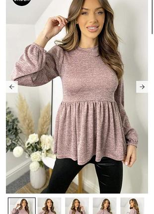 Новый топ кофта блуза лонг гольф туника с красивыми рукавами ax paris