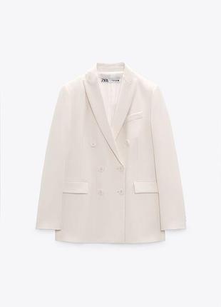 Двубортный жакет пиджак блейзер zara