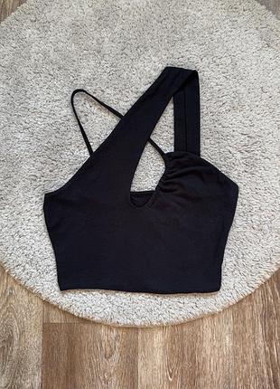 Необычный черный топ asos