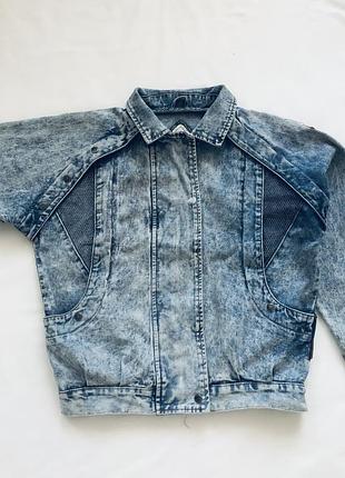 Вінтажна  джинсова крута куртка- бомбер bellfield britain