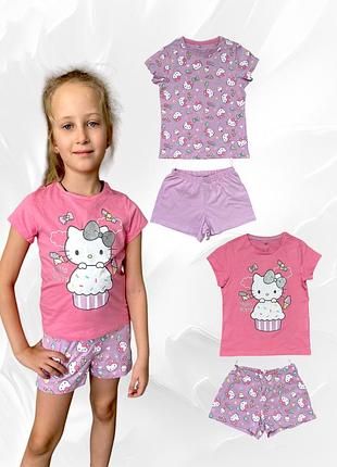 Пижама 2 комплект hallo kitty &amp; c&amp;a 7 р.