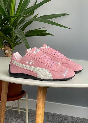 Неймовірно гарні жіночі кросівки puma speedcat pink рожеві