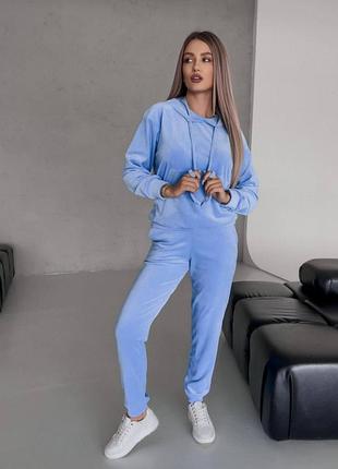 Базовый женский велюровый костюм vm-10365