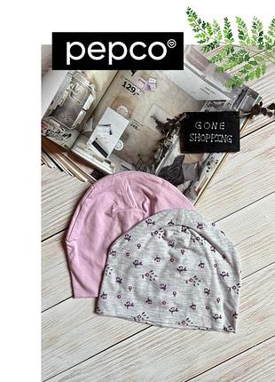 Набір з двох весняних шапочок для дівчинки pepco