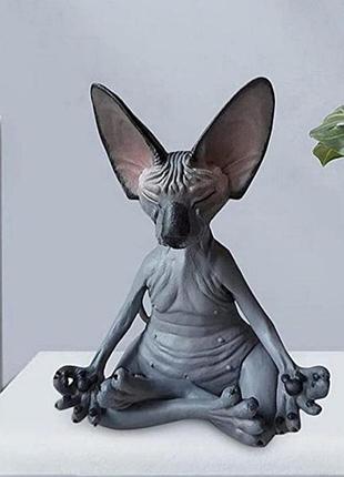 Кот сфинкс, статуетка, коллекционирование,йога, дзен, спорт, подарочная