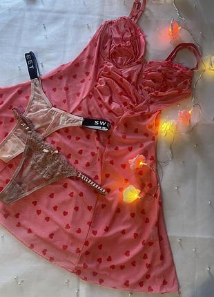 Набір, комплект пеньюар і трусики