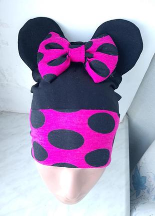 Новинка шапочка с ушками микки