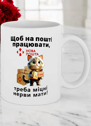 Чашка " нова пошта "