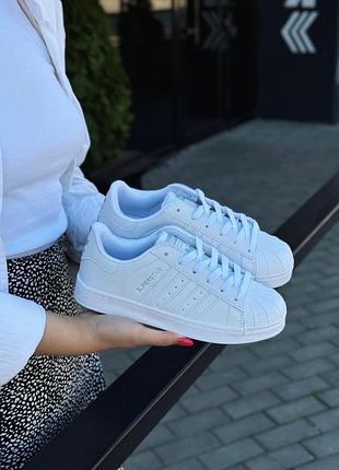 Кроссовки release adidas superstar fully white😍