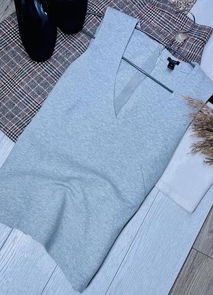 Серая трикотажная безрукавка j crew xs жилет с молнией на спине