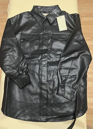 Куртка рубашка из экокожи от jjxx p. xl