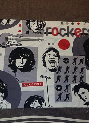 Холст с музыкальным принтом. rock and roll. гитара, rolling stone's.