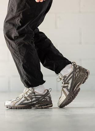 Чоловічі шкіряні кросівки new balance 9060 driftwood beige