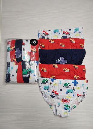 Труси хлопчик джордж машинки, трусы на мальчика транспорт, трусики сліпи george