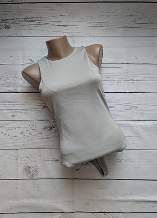 Сірий боді  в рубчик від h&m