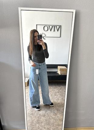 Джинси wide leg zara