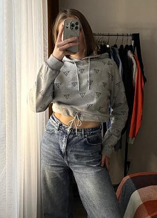 Жіноче вкорочене худі guess