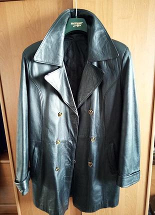 Куртка тренч полупальто натуральная кожа р 52-54 турция.стильно.модно.комфортно