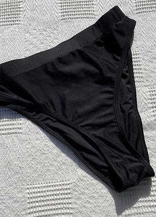 Плавки шорты очень высокие завышенные черные m для спорта pole dance