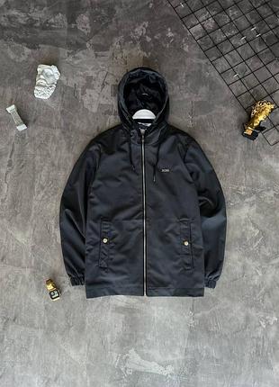 Куртка люксового качества hugo boss серого цвета