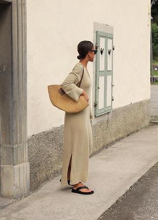 Льняна сукня zara p.38