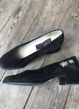 Шикарные туфли натуральная замша итальянского бренда