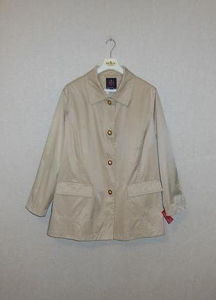 Мегабатал!!! лёгкая ветровка-пиджак с водоотталкивающей пропиткой іsaac mizrahi (сша) us/3xl