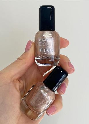 Лак для нігтів kiko milano power pro nail lacquer 15 sparkling champagne