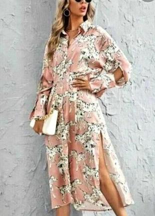 Платье платье zara животным принтом с разрезами